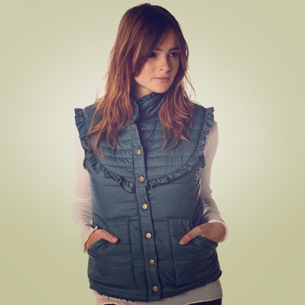 Free People Ruffle Vest